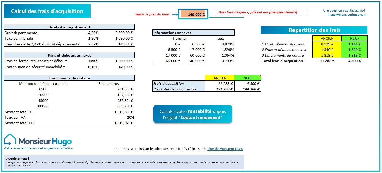 simulateur frais de notaire